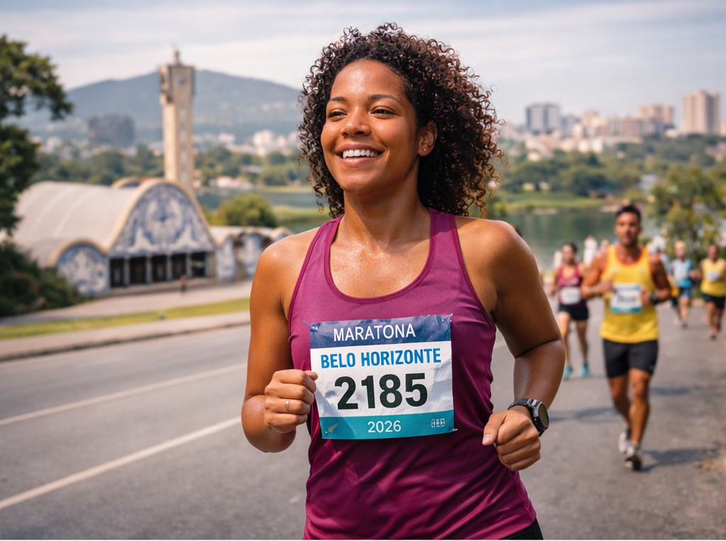 mulher correndo maratona belo horizonte 2026 corrida de rua bh