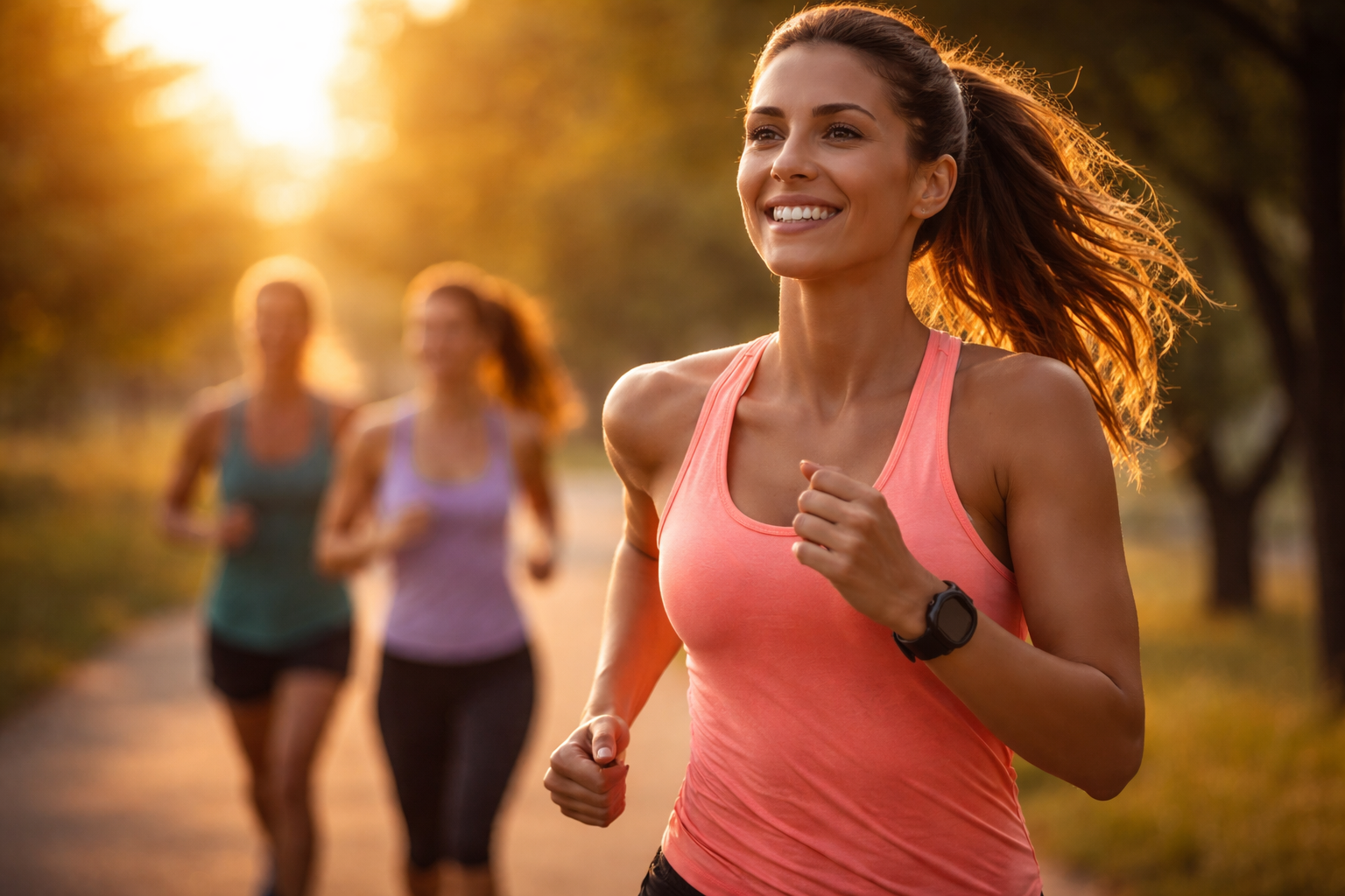 mulher correndo ao amanhecer motivação para corrida feminina
