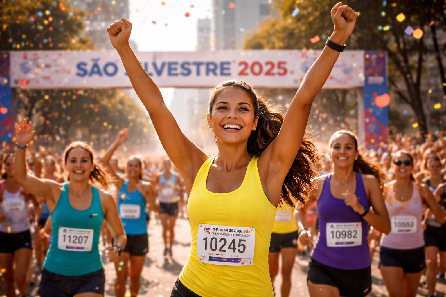 mulheres correndo prova sao silvestre corrida de rua feminina