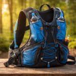 mochila de hidratacao para corrida de trilha com reservatorio de agua trail running