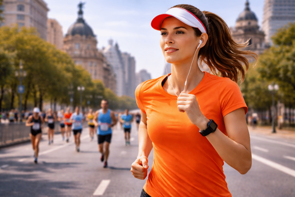 mulher correndo maratona em porto alegre corrida de rua feminina no brasil