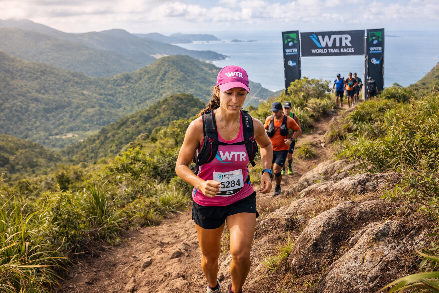 mulher correndo trail running na wtr corrida de trilha brasil montanha e natureza