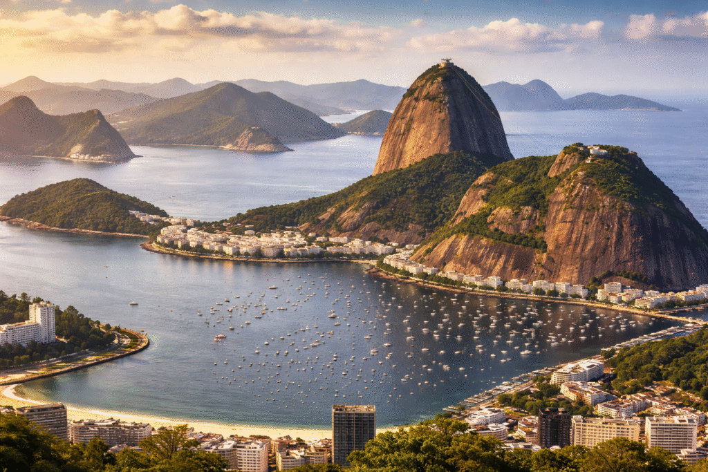 pao de acucar rio de janeiro paisagem rio de janeiro brasil vista da baia de guanabara
